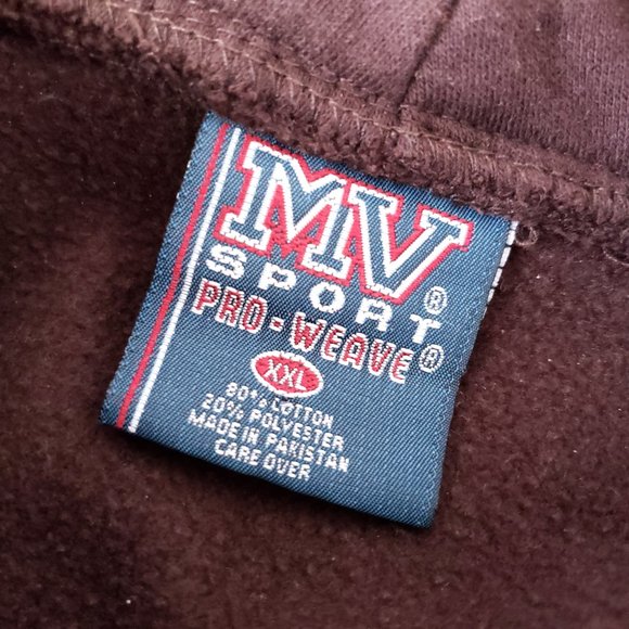 MV Sport ATLANTA pullover hoodie brown, XXL - Picture 4 of 4